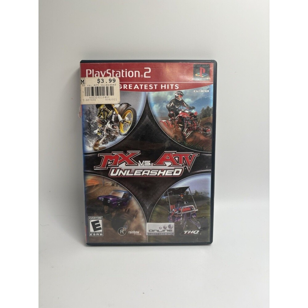MX vs. ATV Unleashed (PlayStation 2, 2005) Complete CIB